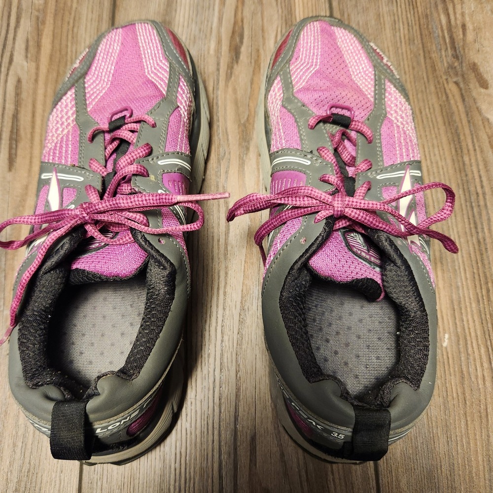 Altra Lone Peak 3.5 Trail Running Shoes Womens 9.5 Grey Pink AFW1755F-1 Sneakers